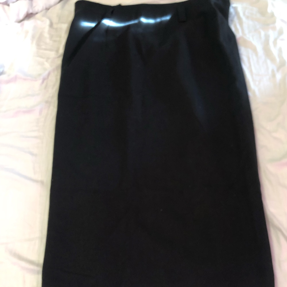 Black Midi Length Skirt